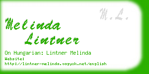 melinda lintner business card
